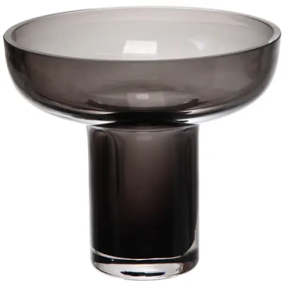 Ваза стеклянная «GREY GLASS» 16*13см