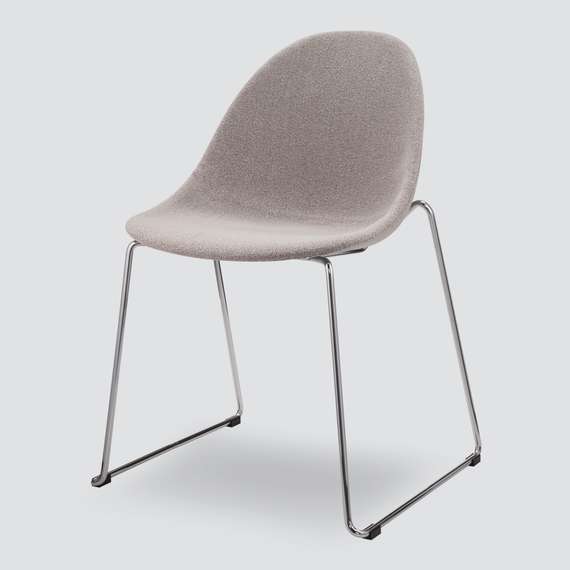 Стул Vid Soft серый, ножки хром