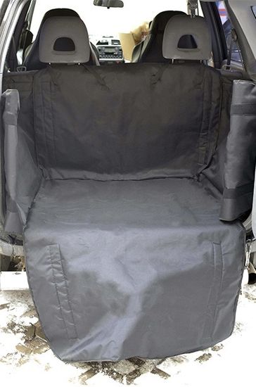 Автогамак "Премиум" для перевозки крупных собак до 100 кг в багажнике авто (3-х слойный с ПВХ-600)