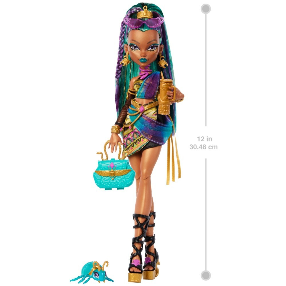 Monster High - Нефера де Нил базовая кукла + питомец JDR48