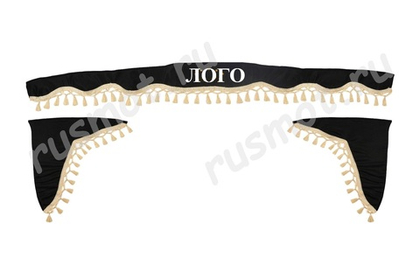 Ламбрекены тканевые МАЗ аликанте + вышивка