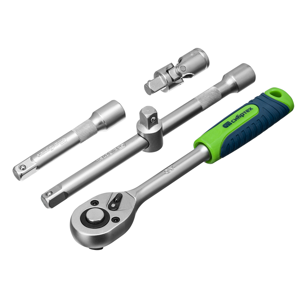 Набор инструментов, 1/2", пластиковый кейс, 32 предмета// Сибртех