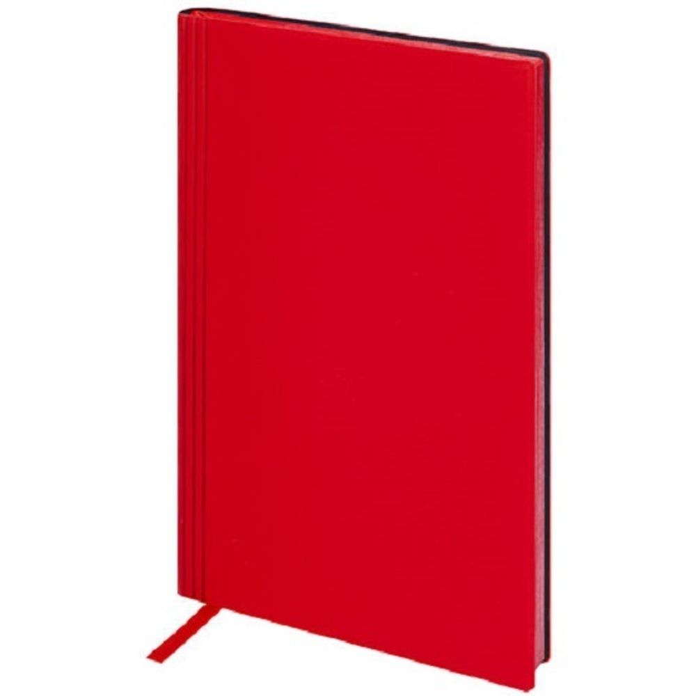 Записная книжка А5, 80л, обл. лайт, под кожу, Brauberg Personal, красный