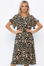 Платье Кристи (бежево-черное) П13872-35М LT Collection