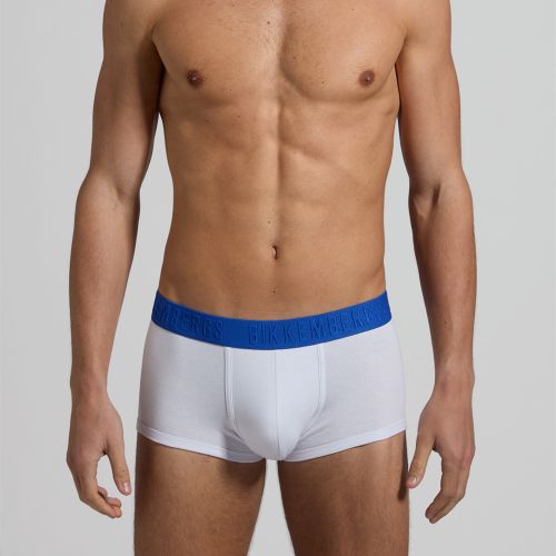 Мужские трусы хипсы (белый, черный, морская волна) набор 3 в 1 Bikkembergs EMBOSSED BKK51UTR24TR/3