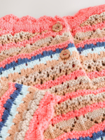 Джемпер вязаный для девочки Next AC6-542, Персиковый, Бежевый