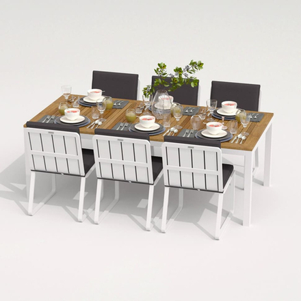 Стул Ideal Patio ГИРА антрацит - белый каркас