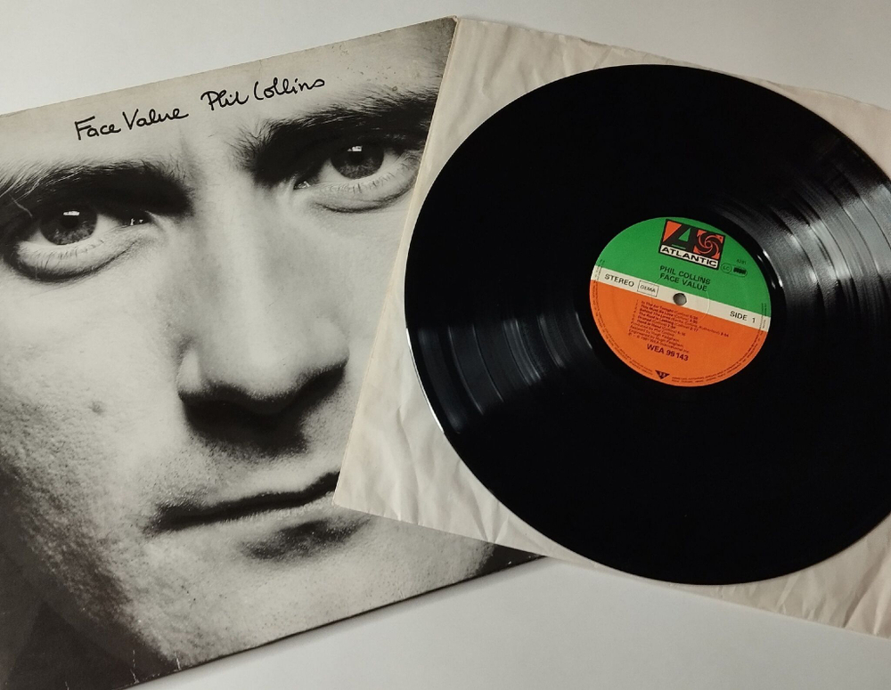 Винтажная виниловая пластинка LP Phil Collins Face Value (Germany 1981) The Roof Is Leaking