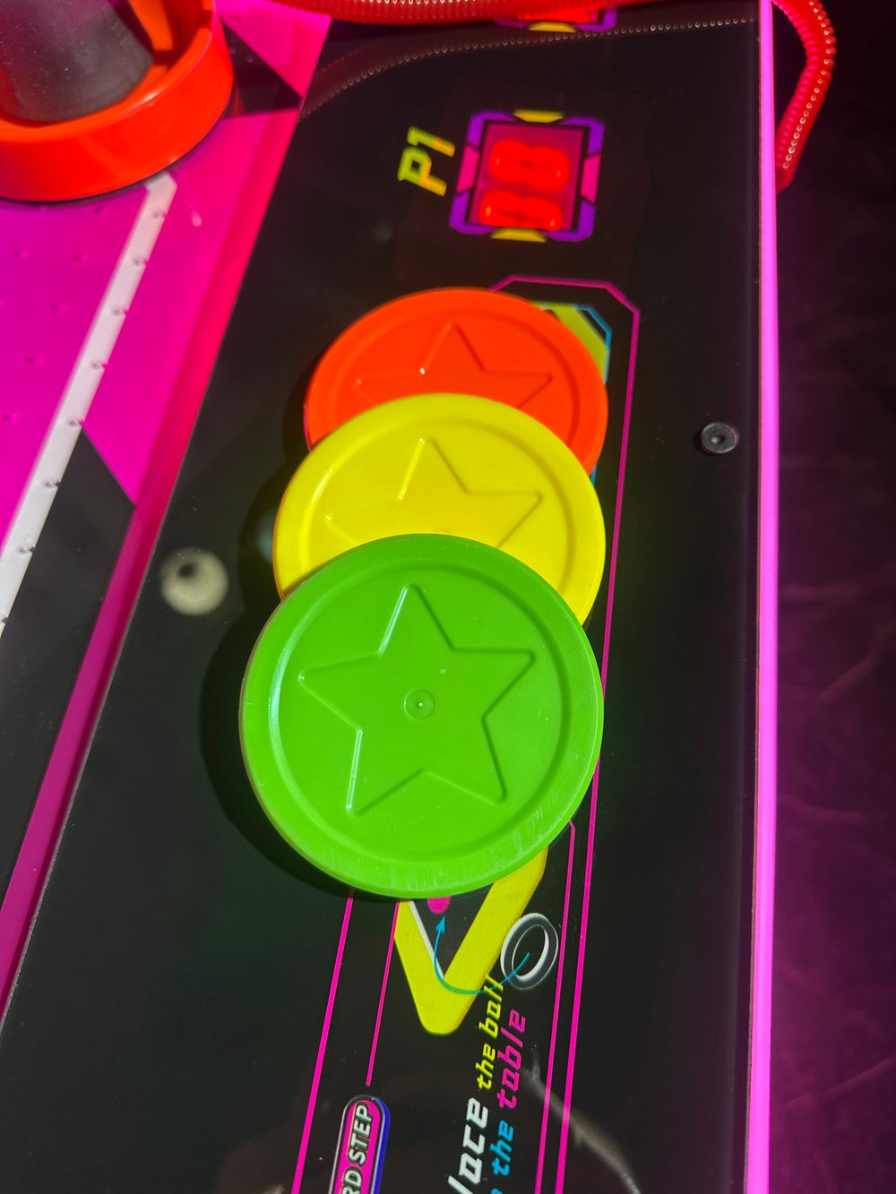 Аэрохоккей мини «Neon Blaster Kids»