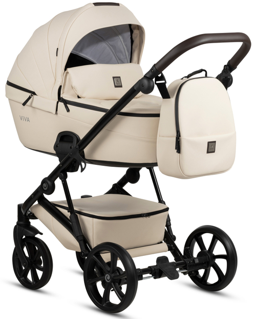 Детская коляска Tutis Viva 5 Plus Leather 2024 2 в 1 1452086 Vanilla