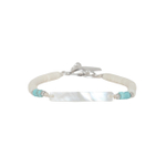 Браслет Nature Bijoux, Milos, с перламутром, окрашенным говлитом и костью, NB26.1-13-44520 (белый)