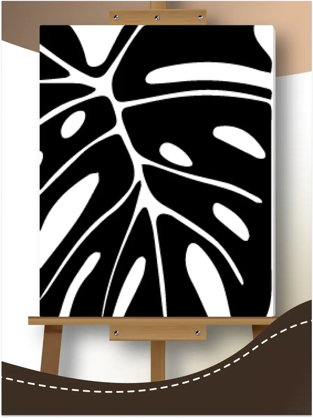 Картина по номерам Лист пальмы