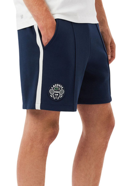 Мужские теннисные шорты Lacoste Ultra Dry Badge Accent Tennis Heritage - navy blue/white