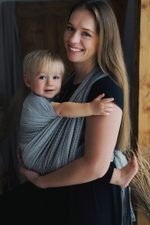 Слинг-шарф «Херрингбон серебристый»