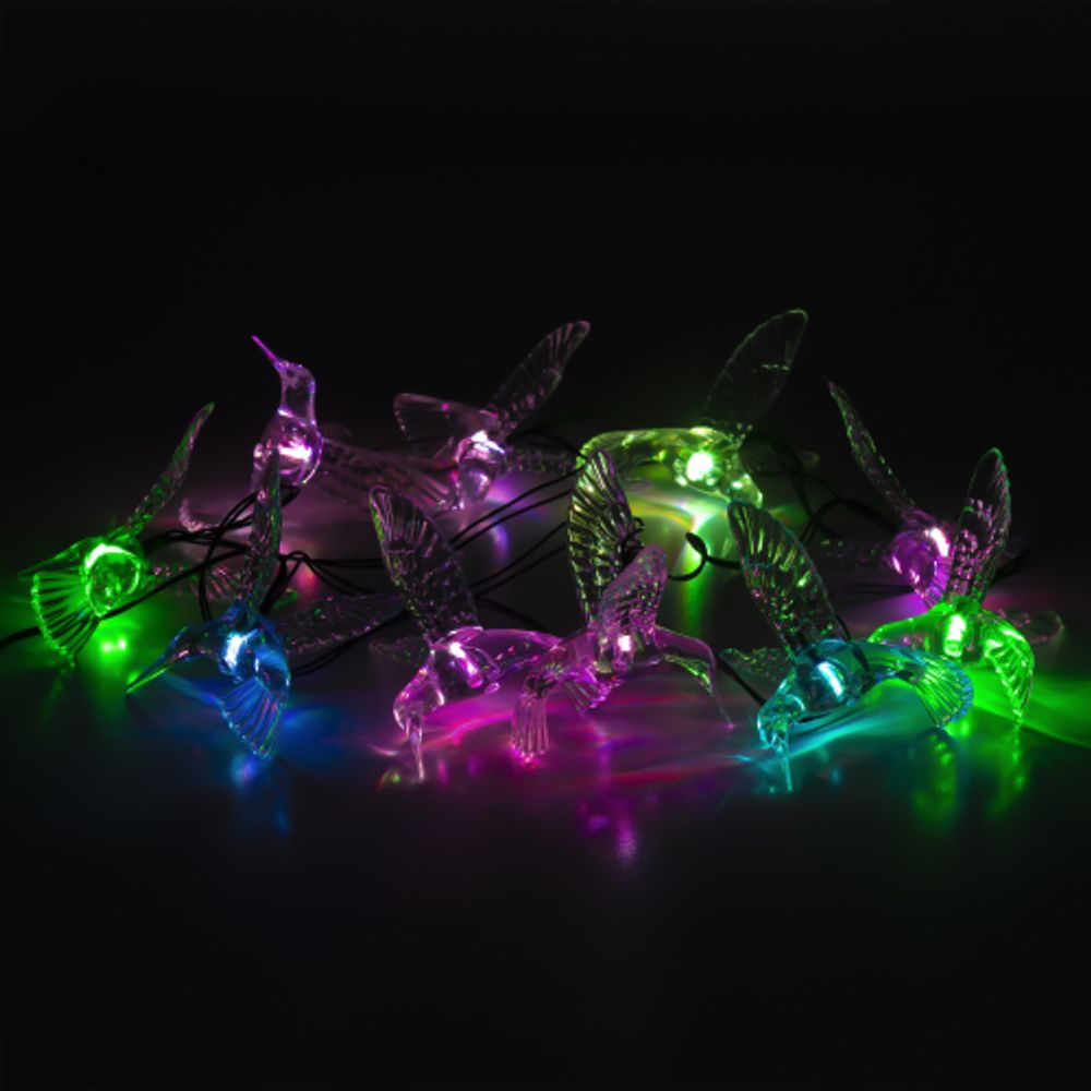 Садовая гирлянда ЭРА ERASF22-26 Колибри на солнечной батарее 3.8 метра | Садовые декоративные светильники