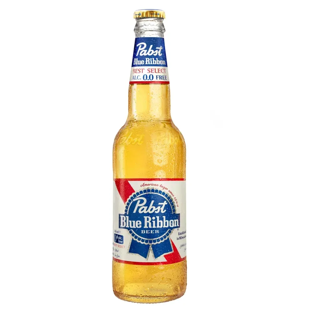 Пиво безалкогольное Pabst Blue Ribbon Best Select светлое фильтрованное, 0,44 л