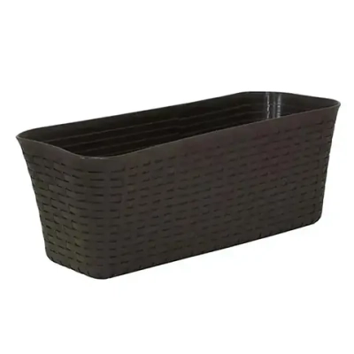 Балконный ящик РОТАНГ 400 коричневый ротанг 0,16,385х0,18м
