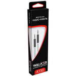 Кабель 3.5 Jack (M) - 3.5 Jack (M) WALKER WCA-730 1m металлический