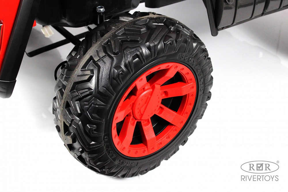 Детский электромобиль RiverToys K777AM красный