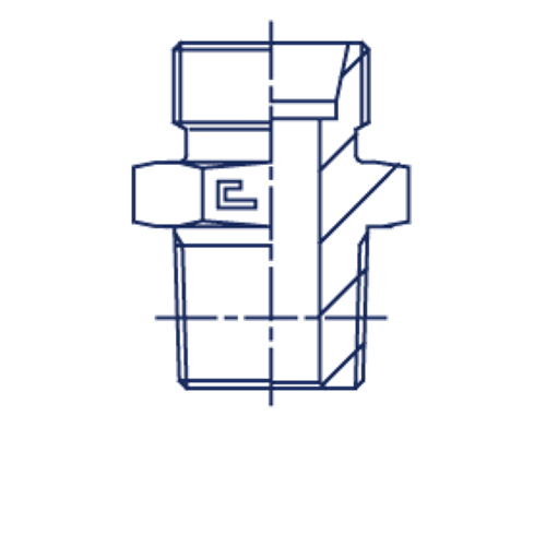 Штуцер FC DL42 BSPT 1.1/2" (корпус)