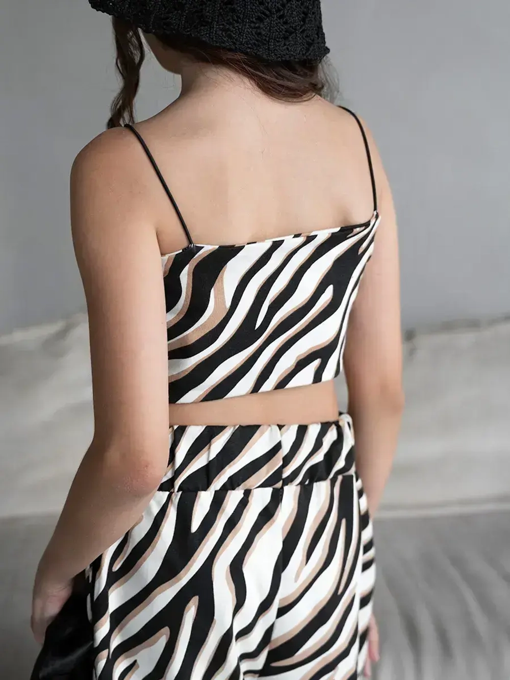 Костюм для девочки на лето с кюлотами