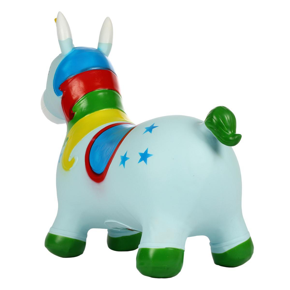 Мяч прыгун Единорог, 6 цвветов микс 1300 гр, с-30372