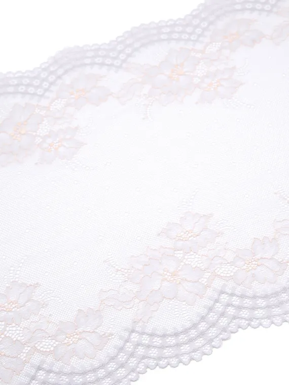 03-207 Кружево эластичное 29 см, серо-голубой