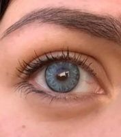 Голубые линзы с окантовкой Маркиза (Marquise ) Hollywood light blue / Цветные линзы для светлых и темных глаз /12 месяцев