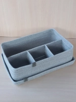 Корзина плетеная с крышкой