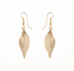 Серьги листья Ester Bijoux Вишня LF31C-RG BR