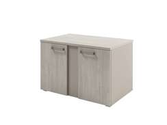 Тумба для оргтехники широкая 960х590х610 D-280 Акация Морава/Кашемир серый