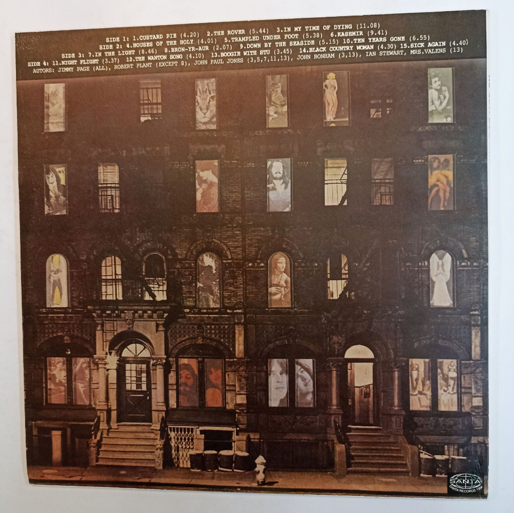 Винтажная виниловая пластинка Led Zeppelin Physical Graffiti 2LP (Russia 1994)