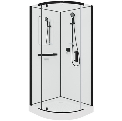 Душевая кабина Ceruttispa (ЧеруттиСпа) KORRA90B, с низким поддоном, 90x90x205