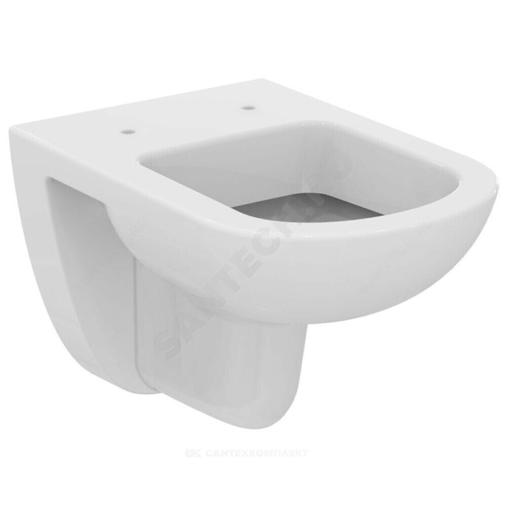 Унитаз подвесной горизонтальный выпуск без сиденья белый TEMPO Ideal Standard T331101