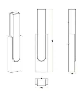 Настенный светильник 12W 4000K ZRS.30514.05 черный EGY Zortes