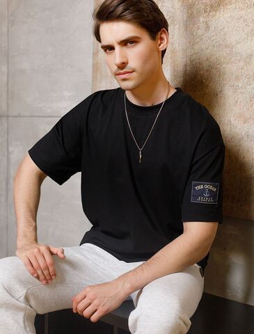 Свободная футболка из премиального хлопка с эластаном  U49.058 (128406)