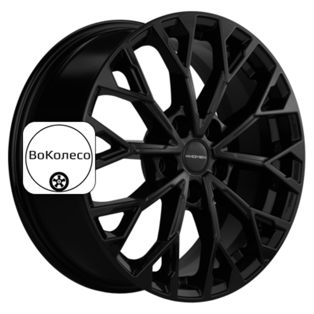 7x17/5x110 ET45 D67,1 KHW1718 (Dongfeng 580) Black Khomen Wheels