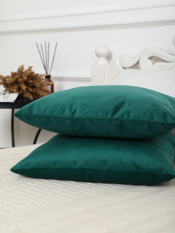 Подушки декоративные 40х40 со съемным чехлом 2шт зеленые