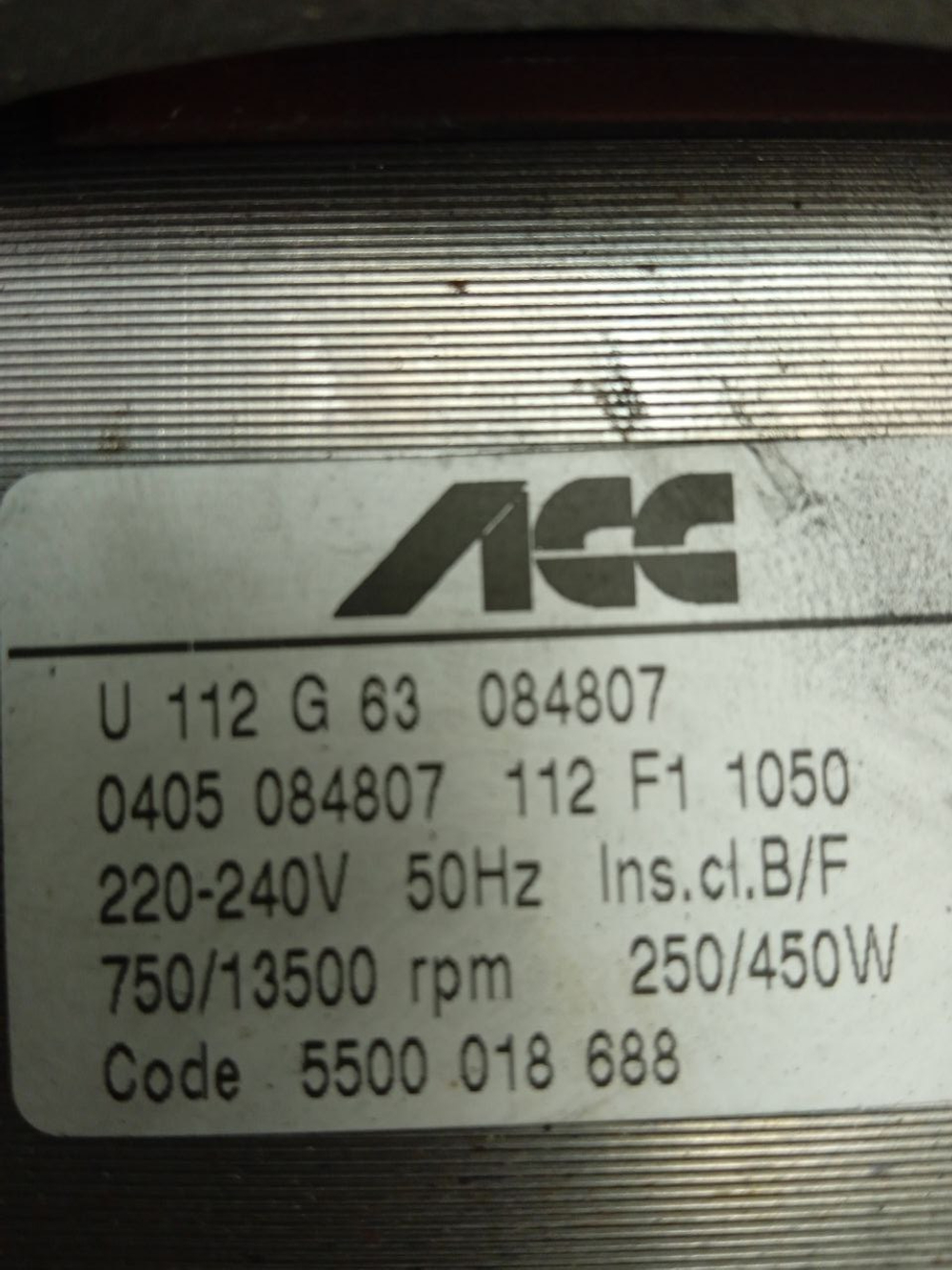 WFO2042OE кт1 Электродвигатель для стиральной машины Bosch 144797 б/у 6 контактов