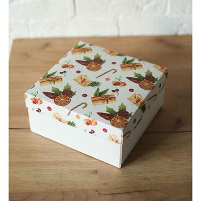 коробка КБ-08 (20х20х10) БЕЛОЕ дно