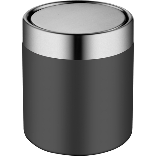 Ведро для мусора WeltWasser Teddy BL 1,5L 10000003990 Черное матовое