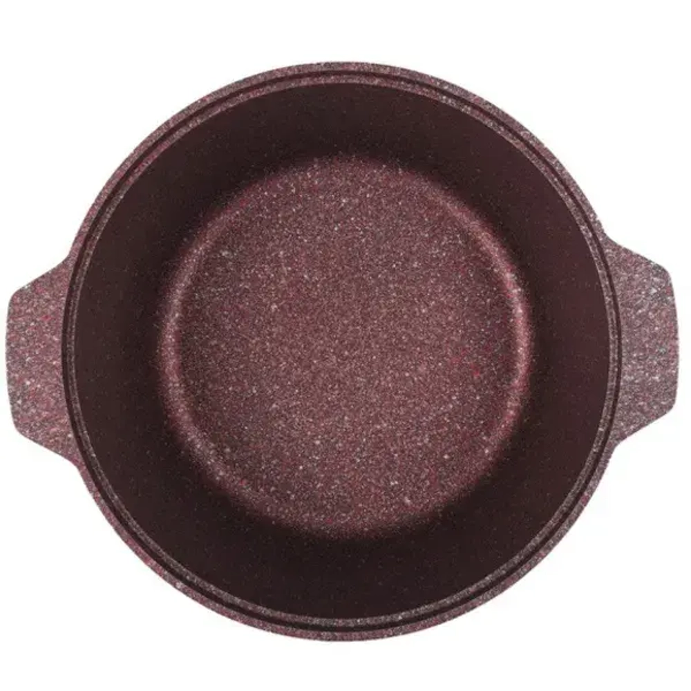 Кастрюля-жаровня 4л со стекл. крышкой, АП линия «Granit ultra» (red)