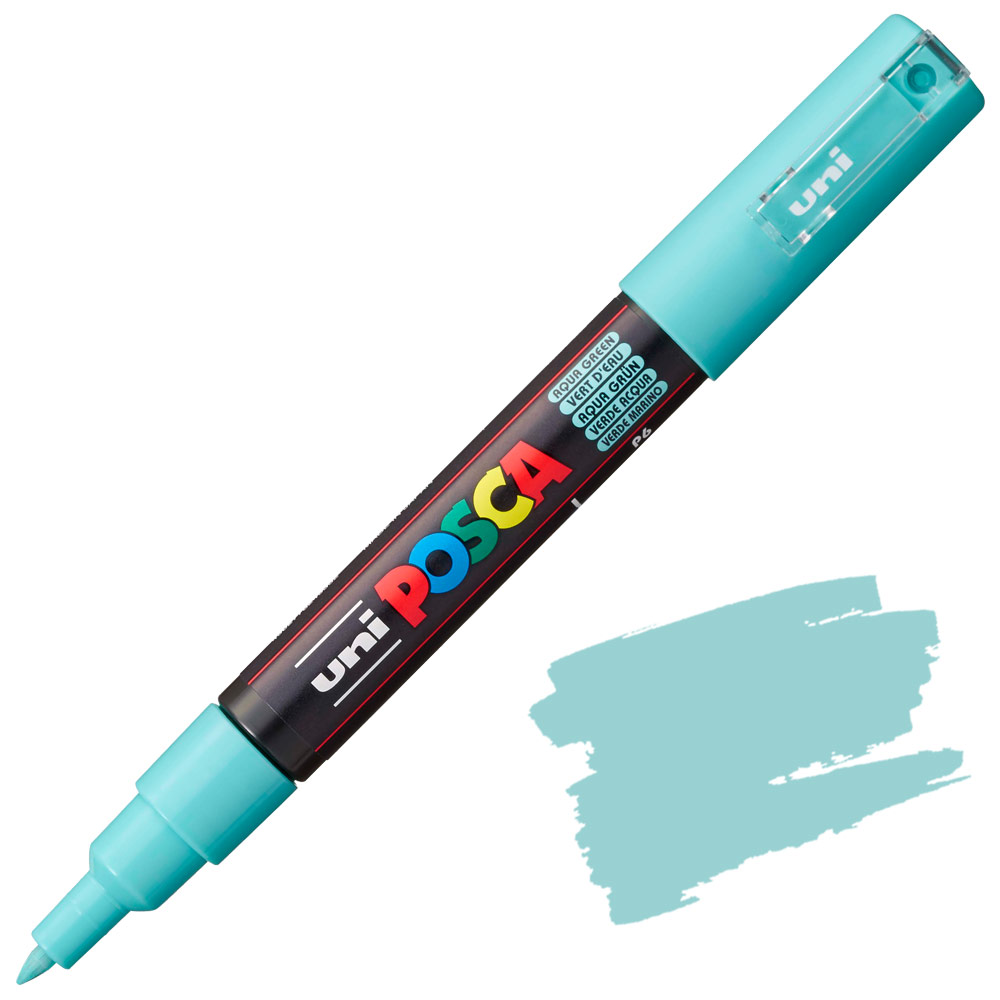 Маркер UNI POSCA PC-1M, 0.7 мм. Aqua Green
