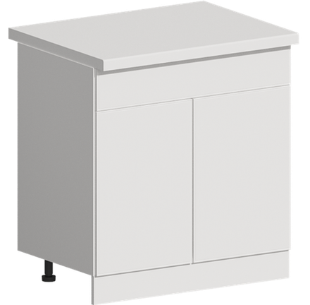 Кухня Модуль ШН1Я 800 Вотан / Белый Софт