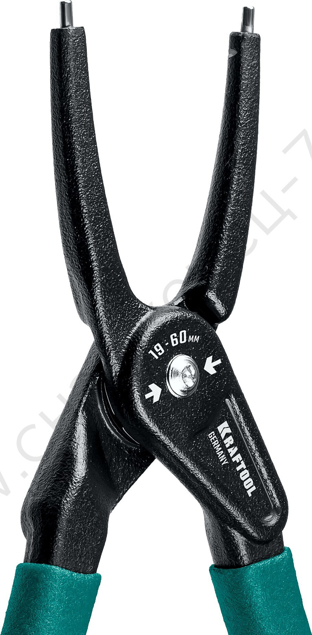 KRAFTOOL 180 мм, прямые губки, внутренний, Съемник стопорных колец (22812-1)