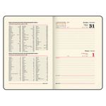 Ежедневник датированный 2023 А5 138x213 мм BRAUBERG "Comodo", под кожу, красный, 114015