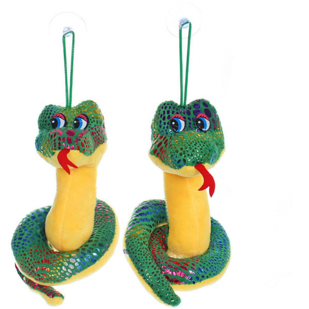 Мягкая игрушка «Змейка» Веселая 12 см, микс