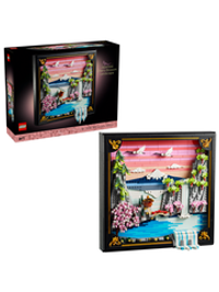 Конструктор Лего Арт Японский пейзаж с цветущей сакурой | LEGO Art Japanese Cherry Blossoms 31218, 1495 деталей (18+)