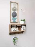 Полка настенная навесная 64*20.5*42 см