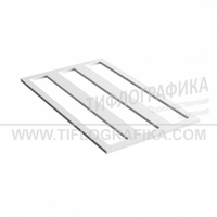 Прижим для монтажа тактильной плитки, продольная 138x300 мм